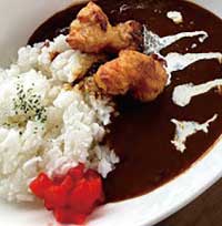 からあげカレーミニサラダ付き